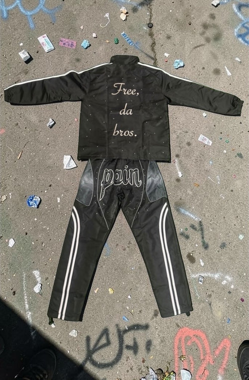 “Until they free” rhinestone sweatset